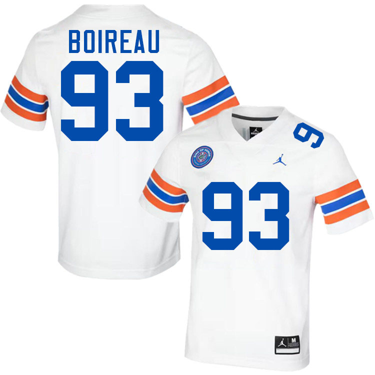 #93 Michai Boireau Gators Jersey,Florida Gators College Football Jerseys Stitched-Throwback White  #93 Michai Boireau Gators Jersey,Florida Gators College Football Jerseys Stitched-Throwback White